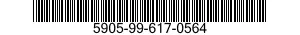 5905-99-617-0564 RESISTOR,FIXED,FILM 5905996170564 996170564