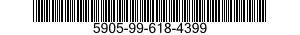5905-99-618-4399 RESISTOR,FIXED,COMPOSITION 5905996184399 996184399