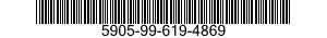 5905-99-619-4869 RESISTOR,FIXED,FILM 5905996194869 996194869