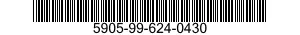 5905-99-624-0430 RESISTOR,FIXED,WIRE 5905996240430 996240430