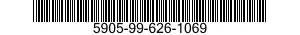 5905-99-626-1069 RESISTOR,FIXED,COMPOSITION 5905996261069 996261069