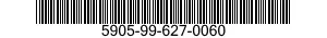 5905-99-627-0060 RESISTOR,FIXED,COMP 5905996270060 996270060