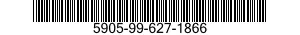 5905-99-627-1866 RESISTOR,FIXED,WIRE WOUND,INDUCTIVE 5905996271866 996271866