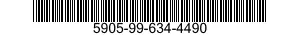 5905-99-634-4490 RESISTOR,FIXED,FILM 5905996344490 996344490