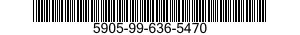 5905-99-636-5470 RESISTOR,FIXED,COMPOSITION 5905996365470 996365470