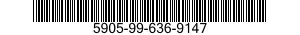 5905-99-636-9147 RESISTOR,VARIABLE,NONWIRE WOUND,NONPRECISION 5905996369147 996369147