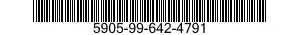 5905-99-642-4791 RESISTOR,FIXED,FILM 5905996424791 996424791