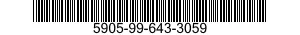 5905-99-643-3059 RESISTOR,VARIABLE,NONWIRE WOUND,NONPRECISION 5905996433059 996433059
