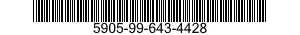 5905-99-643-4428 RESISTOR,VARIABLE,NONWIRE WOUND,NONPRECISION 5905996434428 996434428