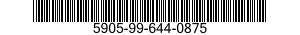 5905-99-644-0875 RESISTOR,FIXED,CHIP 5905996440875 996440875