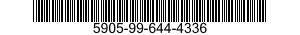5905-99-644-4336 RESISTOR,FIXED,COMPOSITION 5905996444336 996444336