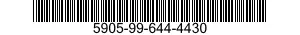 5905-99-644-4430 RESISTOR,FIXED,FILM 5905996444430 996444430