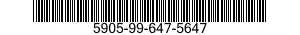 5905-99-647-5647 RESISTOR,FIXED,COMP 5905996475647 996475647