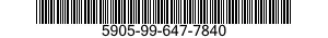 5905-99-647-7840 RESISTOR,FIXED,WIRE WOUND 5905996477840 996477840