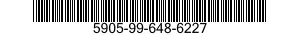 5905-99-648-6227 RESISTOR,FIXED,FILM 5905996486227 996486227