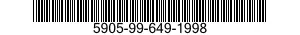 5905-99-649-1998 RESISTOR,FIXED,FILM 5905996491998 996491998