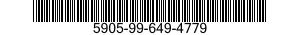 5905-99-649-4779 RESISTOR,FIXED,WIRE 5905996494779 996494779