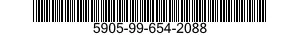 5905-99-654-2088 RESISTOR,FIXED,FILM 5905996542088 996542088
