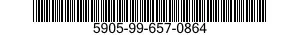 5905-99-657-0864 RESISTOR,FIXED,FILM 5905996570864 996570864