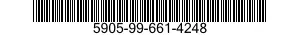 5905-99-661-4248 RESISTOR,FIXED,FILM 5905996614248 996614248