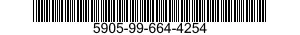 5905-99-664-4254 RESISTOR,FIXED,WIRE 5905996644254 996644254