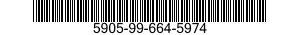 5905-99-664-5974 RESISTOR,FIXED,FILM 5905996645974 996645974