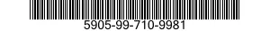 5905-99-710-9981  5905997109981 997109981