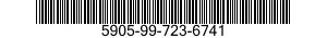 5905-99-723-6741 RESISTOR,FIXED,COMPOSITION 5905997236741 997236741