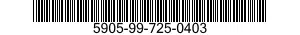 5905-99-725-0403  5905997250403 997250403