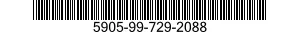 5905-99-729-2088 RESISTOR,FIXED,COMPOSITION 5905997292088 997292088