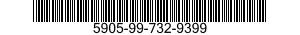 5905-99-732-9399 RESISTOR NETWORK,FIXED,FILM 5905997329399 997329399