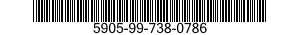 5905-99-738-0786 RESISTOR,FIXED,FILM 5905997380786 997380786