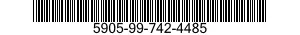 5905-99-742-4485 RESISTOR,FIXED,FILM 5905997424485 997424485