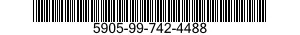 5905-99-742-4488 RESISTOR,FIXED,FILM 5905997424488 997424488