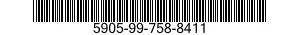 5905-99-758-8411 RESISTOR,FIXED,WIRE WOUND 5905997588411 997588411