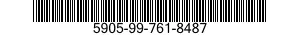 5905-99-761-8487 RESISTOR,FIXED,FILM 5905997618487 997618487