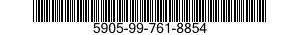 5905-99-761-8854 RESISTOR,FIXED,FILM 5905997618854 997618854