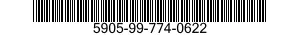 5905-99-774-0622 RESISTOR,FIXED,WIRE WOUND 5905997740622 997740622