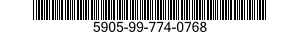 5905-99-774-0768 RESISTOR,FIXED,FILM 5905997740768 997740768