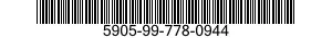 5905-99-778-0944  5905997780944 997780944