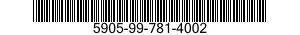 5905-99-781-4002 RESISTOR,FIXED,WIRE WOUND 5905997814002 997814002