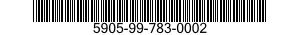 5905-99-783-0002  5905997830002 997830002