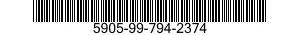 5905-99-794-2374 RESISTOR,FIXED,WIRE WOUND 5905997942374 997942374
