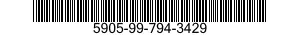 5905-99-794-3429 RESISTOR,FIXED,WIRE 5905997943429 997943429