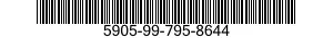 5905-99-795-8644 RESISTOR,FIXED,WIRE WOUND 5905997958644 997958644