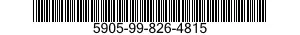 5905-99-826-4815 RESISTOR,FIXED,WIRE WOUND 5905998264815 998264815