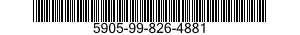 5905-99-826-4881 RESISTOR,FIXED 5905998264881 998264881