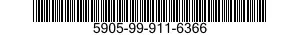 5905-99-911-6366 RESISTOR,FIXED,WIRE 5905999116366 999116366