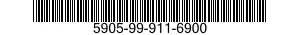 5905-99-911-6900 RESISTOR,FIXED,WIRE WOUND 5905999116900 999116900