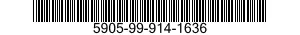 5905-99-914-1636 RESISTOR,FIXED,WIRE WOUND 5905999141636 999141636
